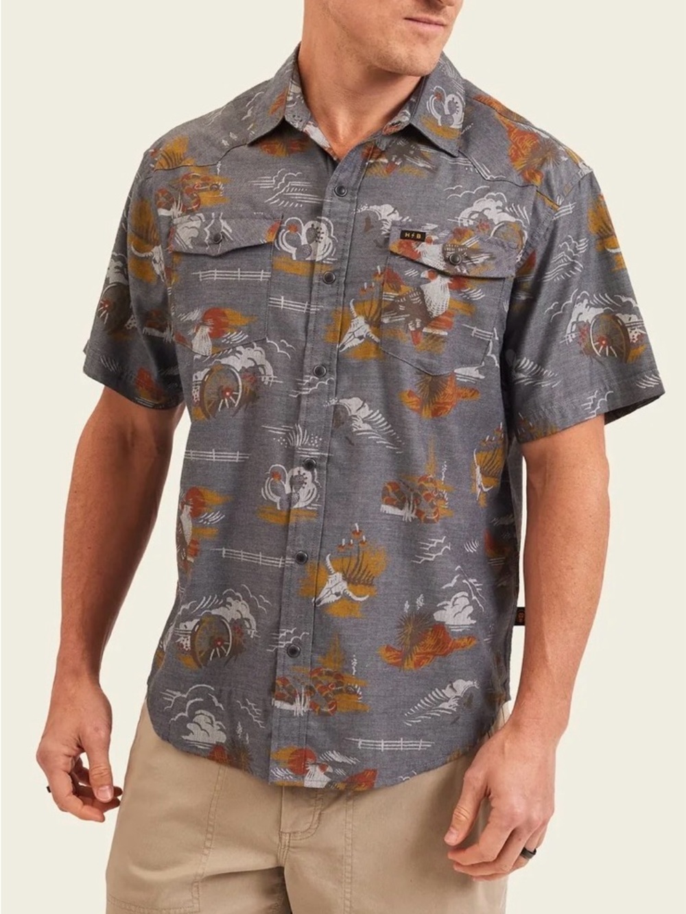 Howler Bros H Bar B Snapshirt - Caracara Country Size XL